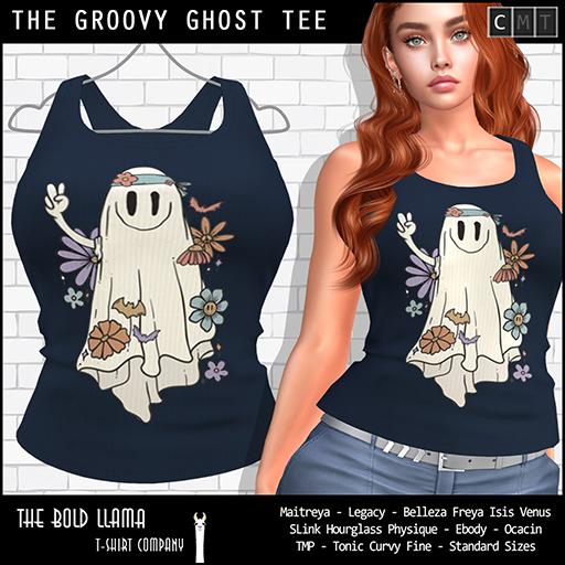 The Bold Llama T-Shirt Co. GROOVY GHOST Tee