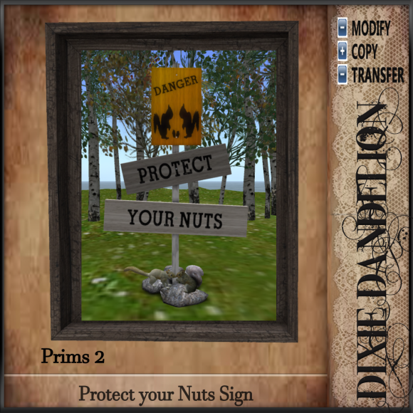 DD Protect Your Nuts Sign AD